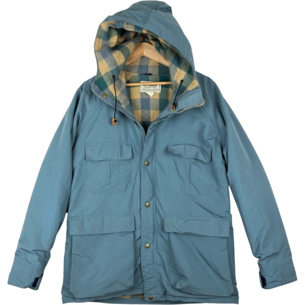 L.L.Bean Women's Baxter State Parka L Vintage Wool Lined Hooded Coat Outdoor